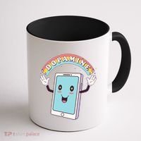 Cute Funny Dopamine Cellphone Coffee Mug thumb 1