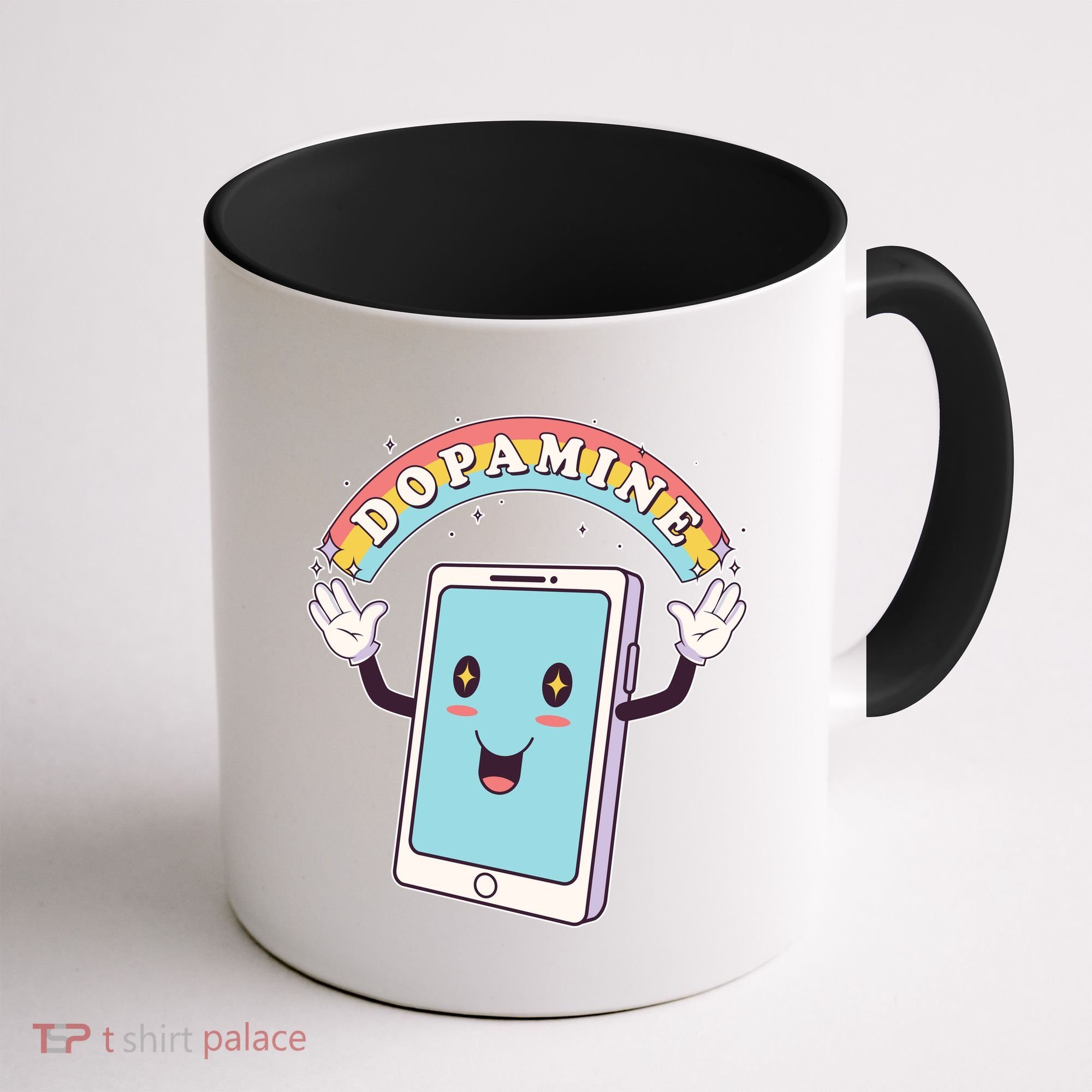 Cute Funny Dopamine Cellphone Coffee Mug