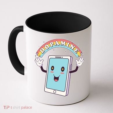 Cute Funny Dopamine Cellphone Coffee Mug