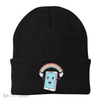 Cute Funny Dopamine Cellphone Beanie