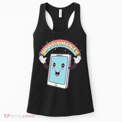Cute Funny Dopamine Cellphone Women's Tank Top