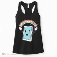 Cute Funny Dopamine Cellphone Women's Tank Top thumb 0