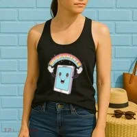 Cute Funny Dopamine Cellphone Women's Tank Top thumb 2