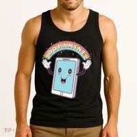 Cute Funny Dopamine Cellphone Tank Top thumb 3