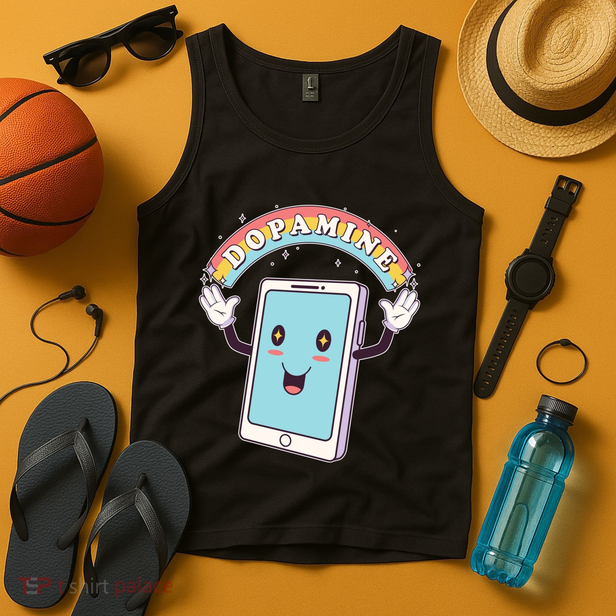 Cute Funny Dopamine Cellphone Tank Top