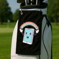 Cute Funny Dopamine Cellphone Golf Towel thumb 2