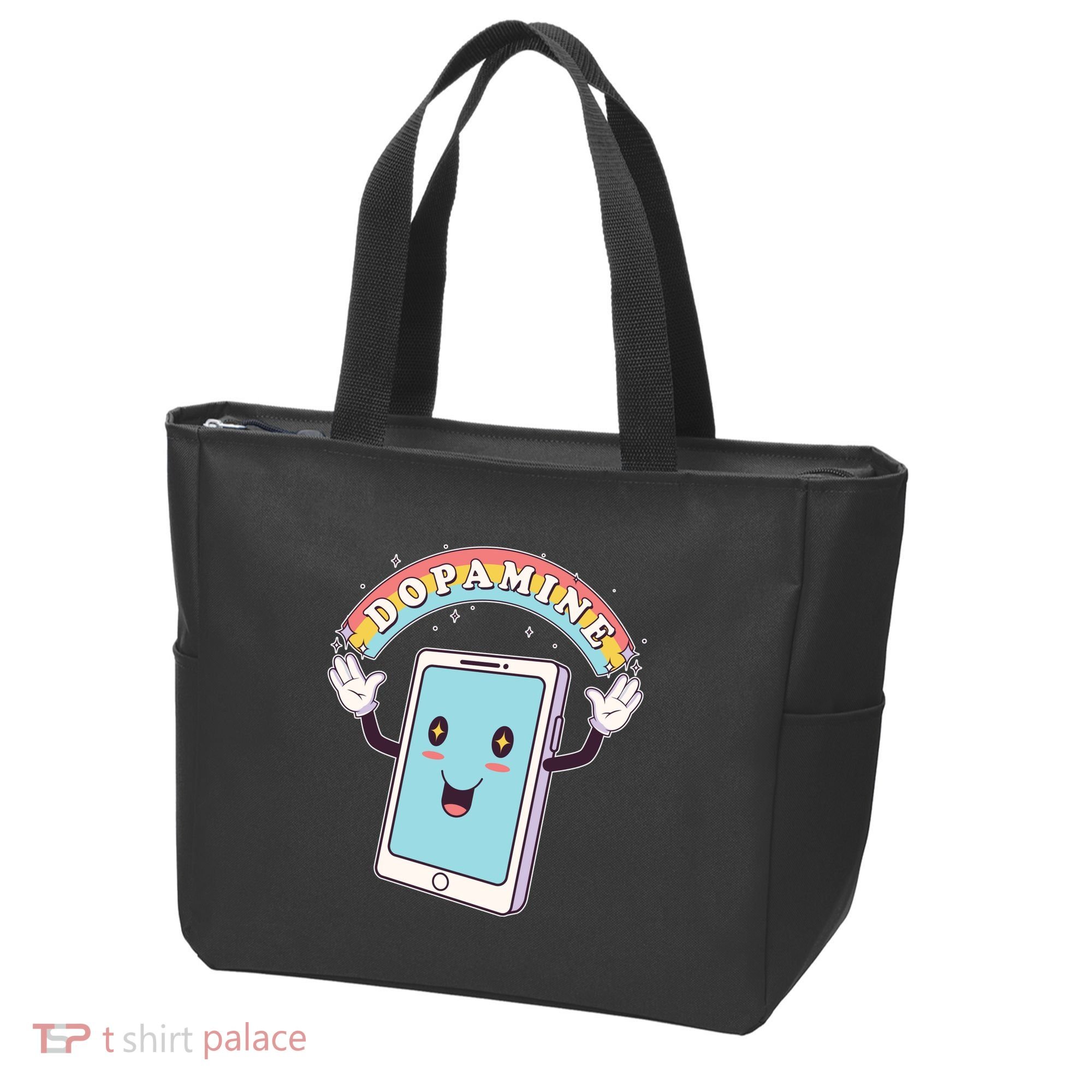 Cute Funny Dopamine Cellphone Tote Bag