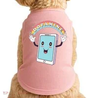Cute Funny Dopamine Cellphone Doggie Tank thumb 0