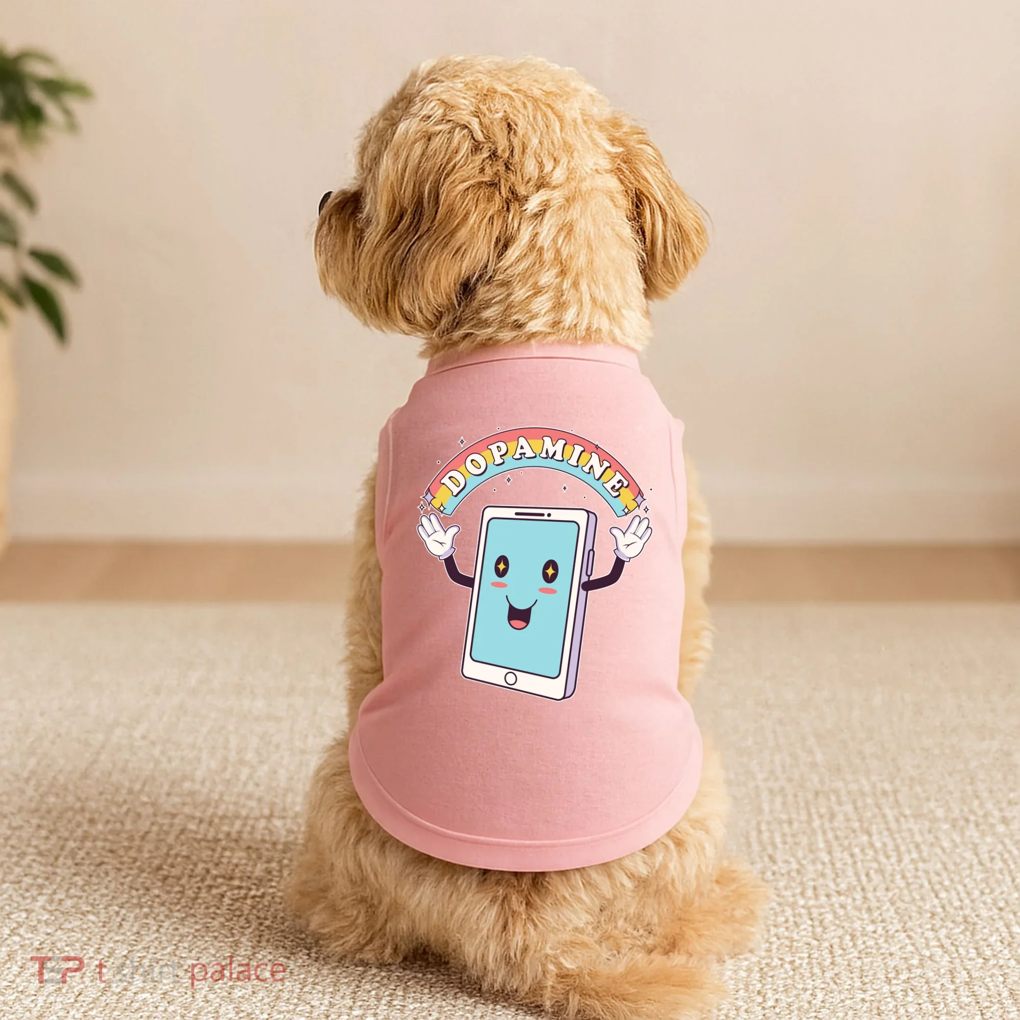 Cute Funny Dopamine Cellphone Doggie Tank