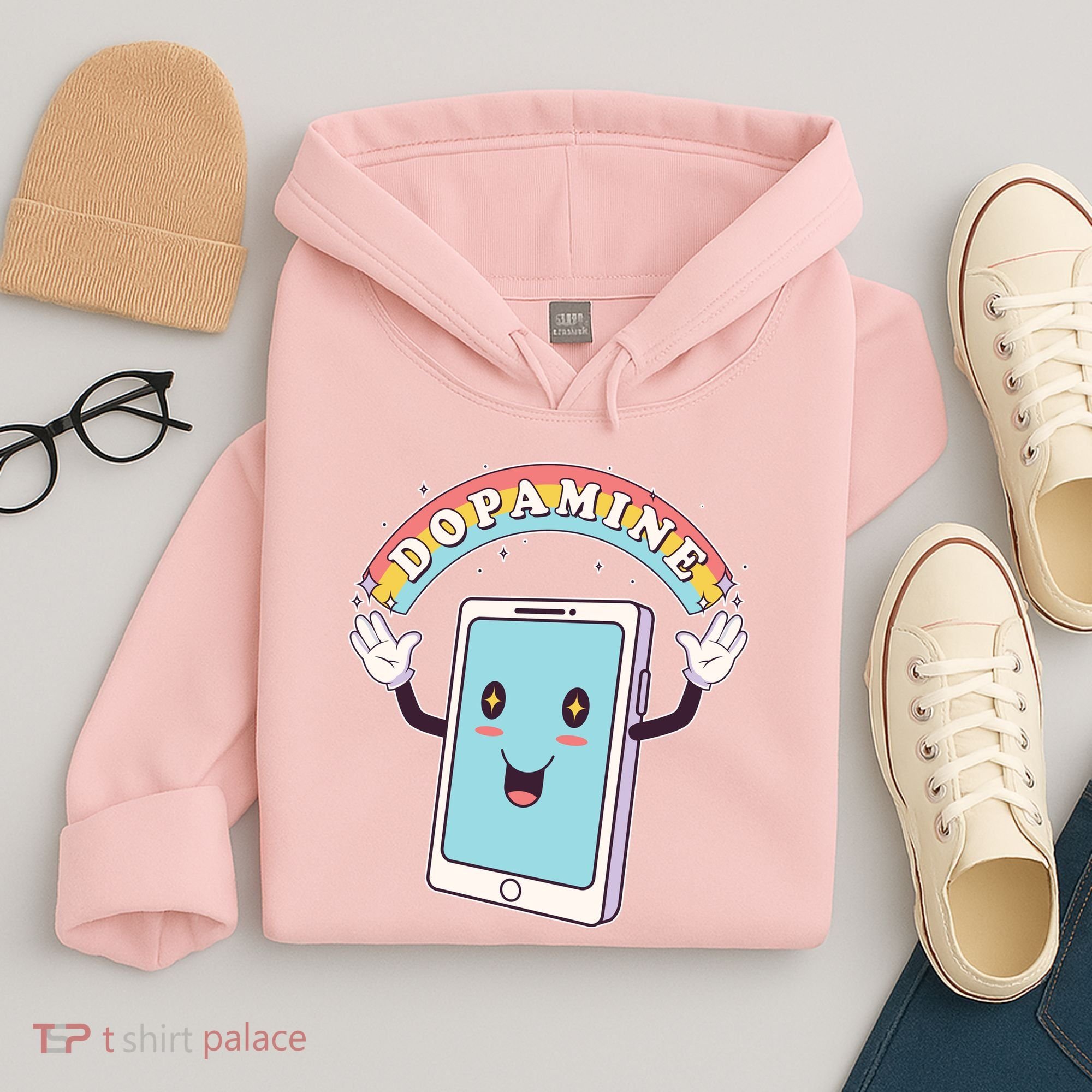 Cute Funny Dopamine Cellphone Hoodie