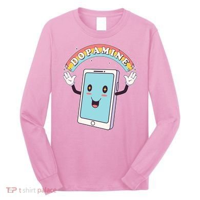 Cute Funny Dopamine Cellphone Long Sleeve Shirt