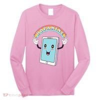 Cute Funny Dopamine Cellphone Long Sleeve Shirt thumb 0