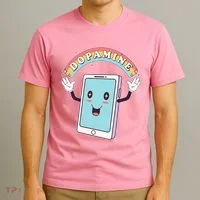 Cute Funny Dopamine Cellphone T-Shirt thumb 3