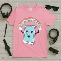 Cute Funny Dopamine Cellphone T-Shirt thumb 5