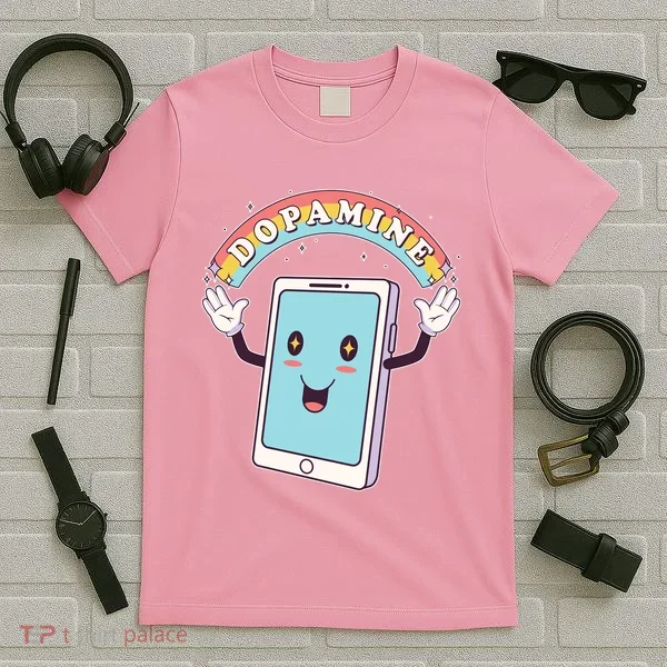 Cute Funny Dopamine Cellphone T-Shirt