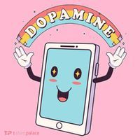 Cute Funny Dopamine Cellphone Coaster thumb 2