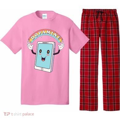 Cute Funny Dopamine Cellphone Pajama Set