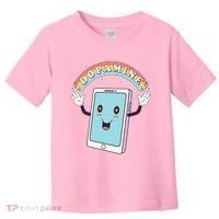 Cute Funny Dopamine Cellphone Toddler T-Shirt thumb 0