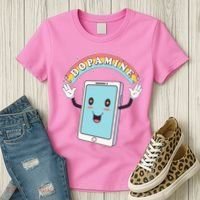 Cute Funny Dopamine Cellphone Women's T-Shirt thumb 3