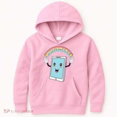 Cute Funny Dopamine Cellphone Kids Hoodie