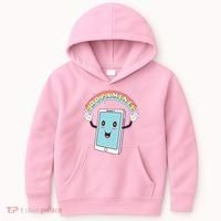 Cute Funny Dopamine Cellphone Kids Hoodie thumb 0