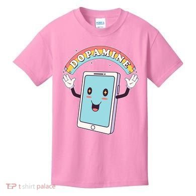 Cute Funny Dopamine Cellphone Kids T-Shirt