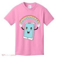 Cute Funny Dopamine Cellphone Kids T-Shirt thumb 0