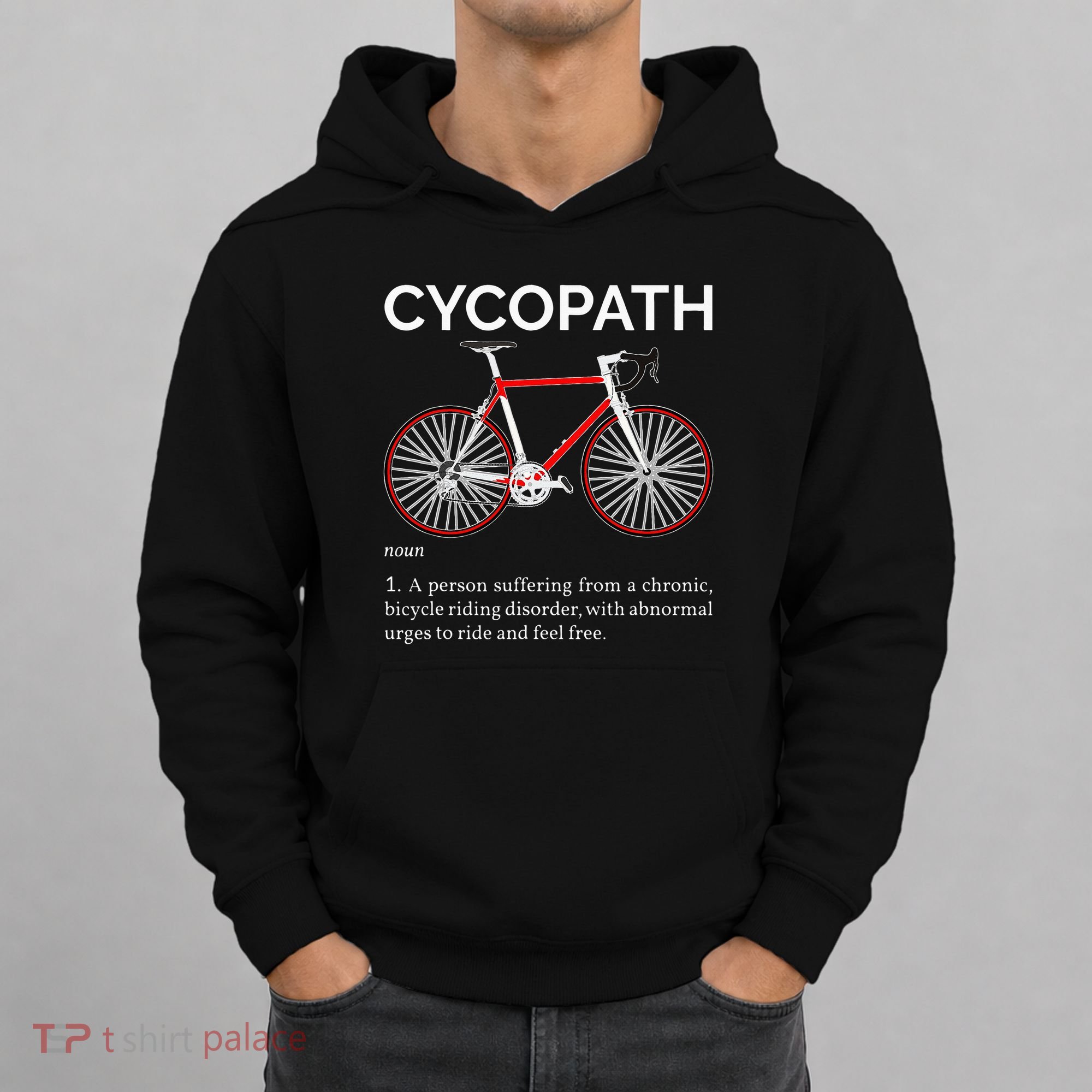 Cycopath Funny Definition For A Biker Cyclist Hoodie