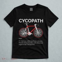 Cycopath Funny Definition For A Biker Cyclist T-Shirt thumb 5