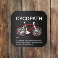 Cycopath Funny Definition For A Biker Cyclist Coaster thumb 0