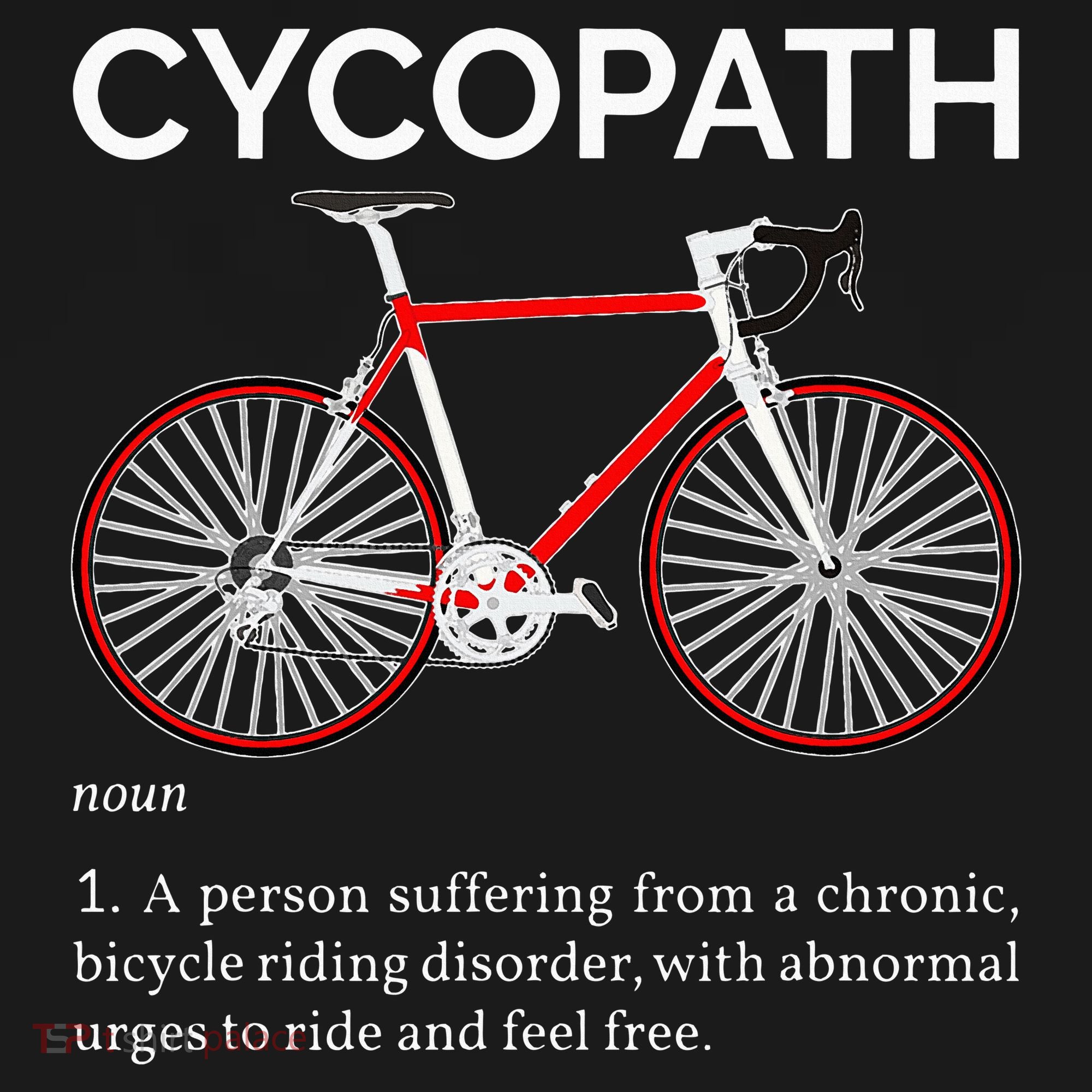 Cycopath Funny Definition For A Biker Cyclist Coaster