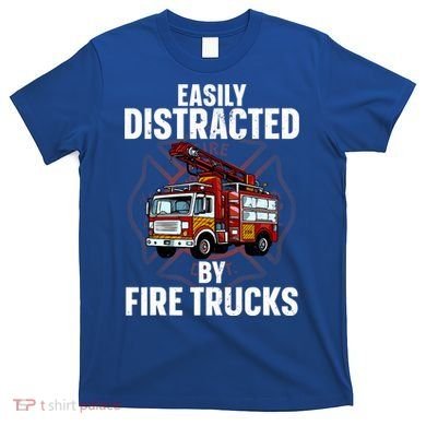 Cute Firefighter Design For Fireman Fire Truck T-Shirt