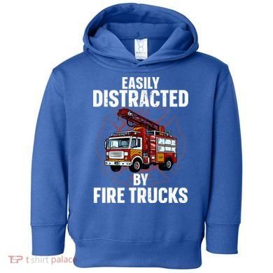 Cute Firefighter Design For Fireman Fire Truck Toddler Hoodie