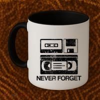 Cassette Floppy Disk Retro Never Forget Meaningful Gift Coffee Mug thumb 2