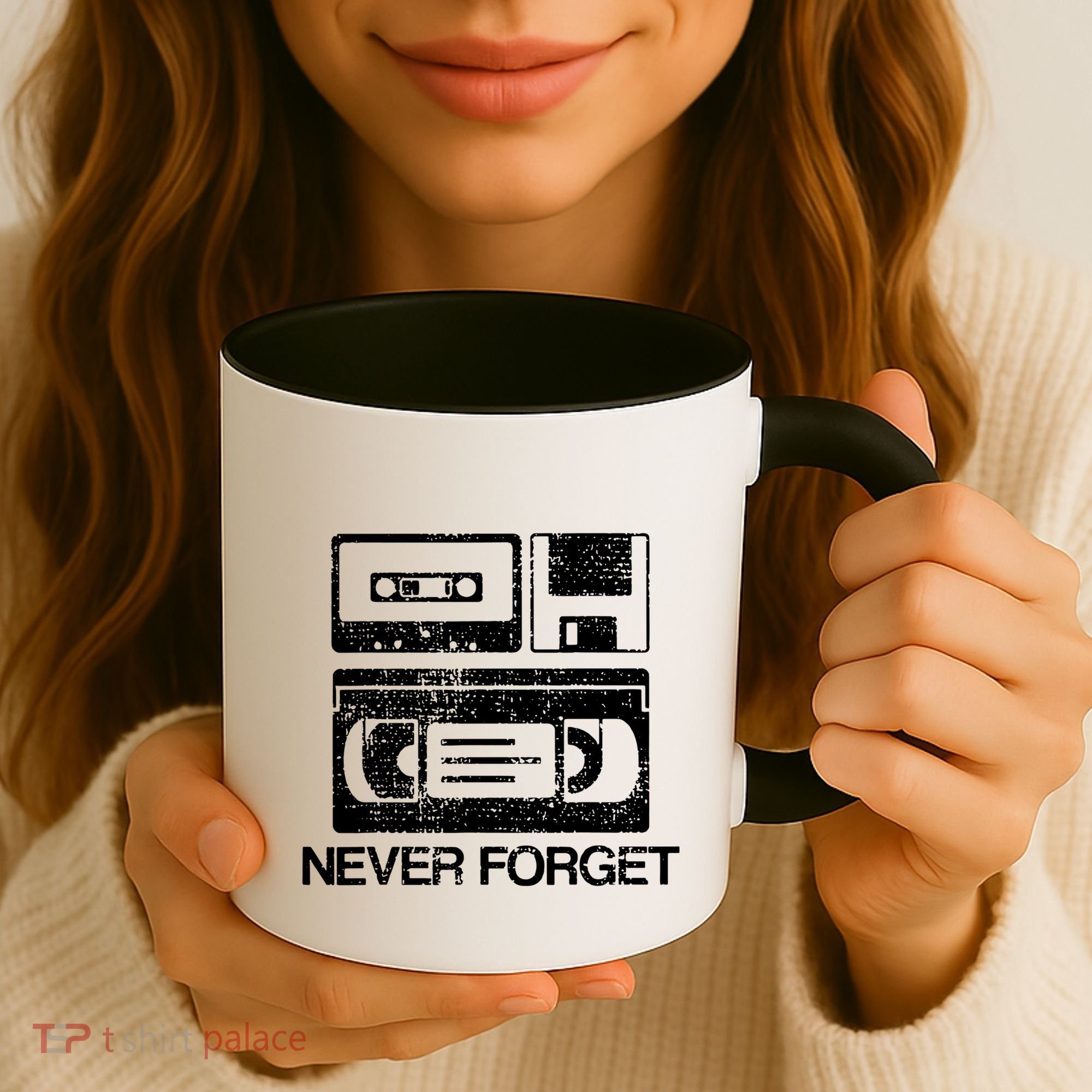 Cassette Floppy Disk Retro Never Forget Meaningful Gift Coffee Mug