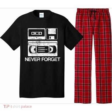Cassette Floppy Disk Retro Never Forget Meaningful Gift Pajama Set