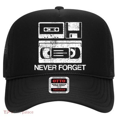 Cassette Floppy Disk Retro Never Forget Meaningful Gift Hat