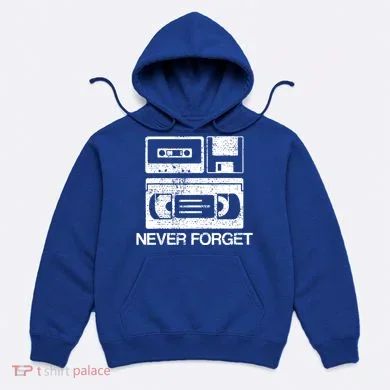 Cassette Floppy Disk Retro Never Forget Meaningful Gift Hoodie
