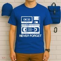 Cassette Floppy Disk Retro Never Forget Meaningful Gift T-Shirt thumb 6