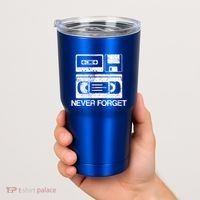Cassette Floppy Disk Retro Never Forget Meaningful Gift Tumbler thumb 2