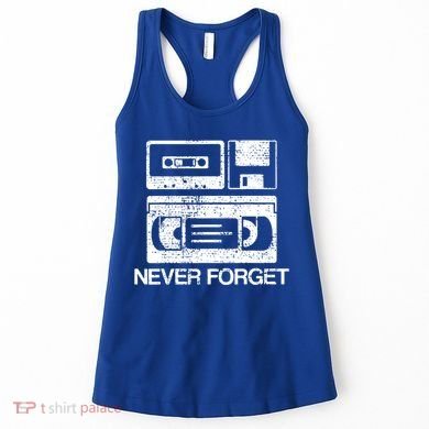 Cassette Floppy Disk Retro Never Forget Meaningful Gift Women's Tank Top