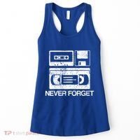 Cassette Floppy Disk Retro Never Forget Meaningful Gift Women's Tank Top thumb 0