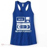 Cassette Floppy Disk Retro Never Forget Meaningful Gift Women's Tank Top thumb 0