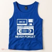 Cassette Floppy Disk Retro Never Forget Meaningful Gift Tank Top thumb 2