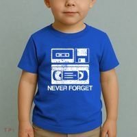 Cassette Floppy Disk Retro Never Forget Meaningful Gift Toddler T-Shirt thumb 2