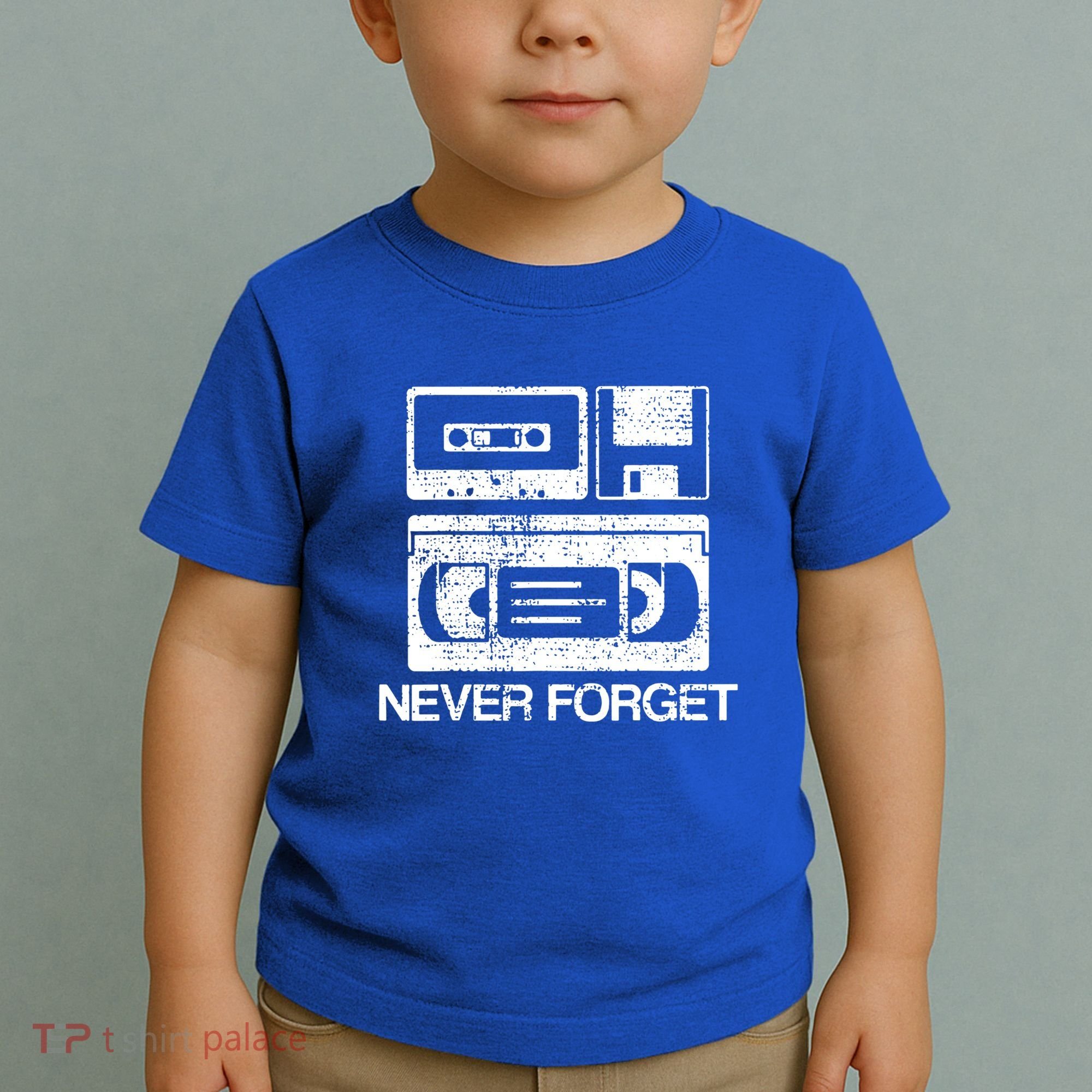 Cassette Floppy Disk Retro Never Forget Meaningful Gift Toddler T-Shirt