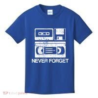Cassette Floppy Disk Retro Never Forget Meaningful Gift Kids T-Shirt thumb 0