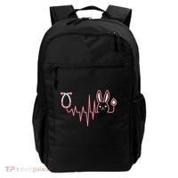 Cute Funny Easter Bunny Heart Beat Stethoscope Backpack thumb 0