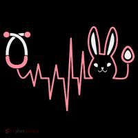 Cute Funny Easter Bunny Heart Beat Stethoscope Tote Bag thumb 4