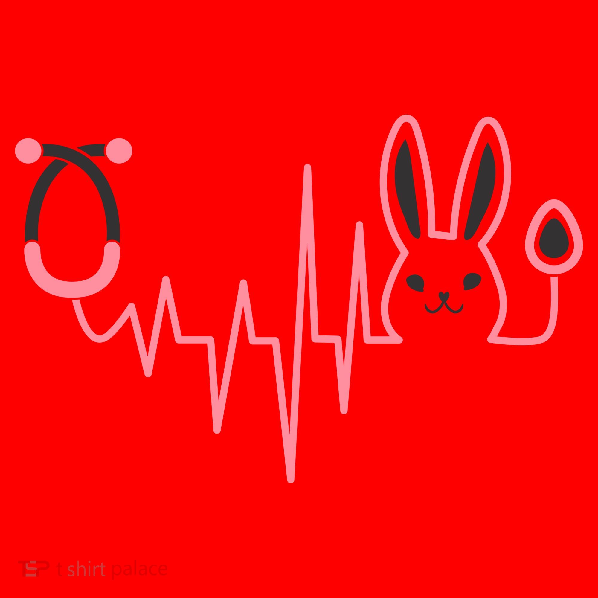 Cute Funny Easter Bunny Heart Beat Stethoscope Santa Hat